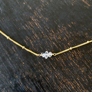 Herkimer Diamond Satellite Necklace