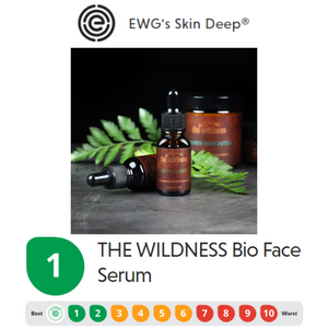 EWG Skin Deep awards Bio Face Serum a score of 1 which is the highest safety rating