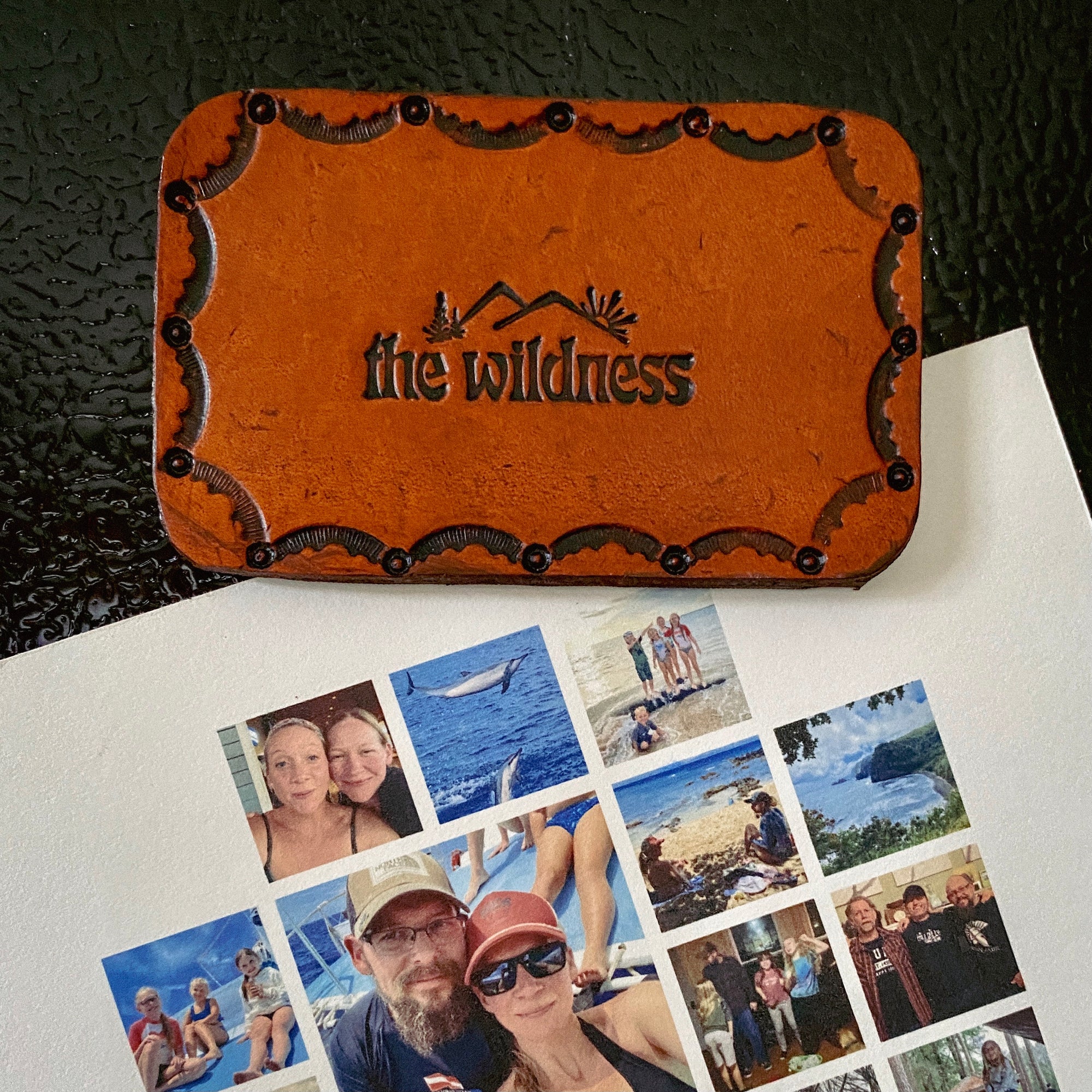 THE WILDNESS Leather Logo Magnet